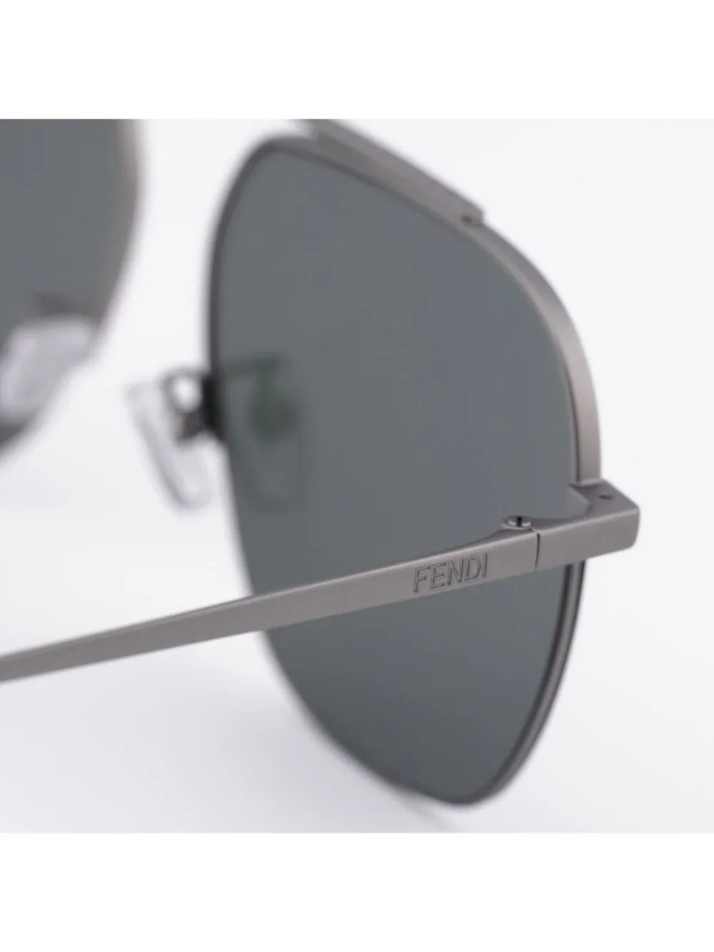 Fendi FE40005U 15C Unisex Sunglasses Ruthenium Aviator Frame, Mirror Lenses